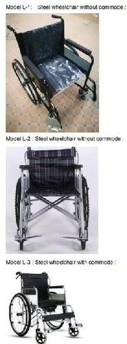 Polished Hospital Use Steel Wheelchair