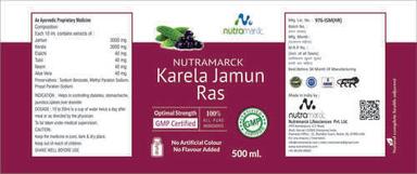 Herbal Product Nutramarck Karela Jamun Juice
