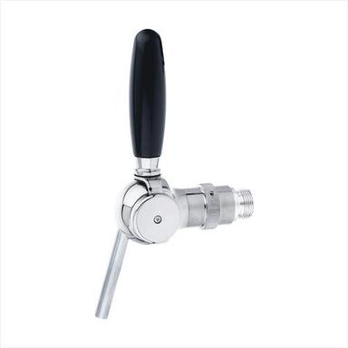 Silver Spherical Chrome Plated Brass Beer Tap For Stout Beer Dispensing