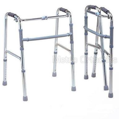 Adjustable, Waist High Frame Stainless Steel Rehabilitation Walker For Hospital And Personal