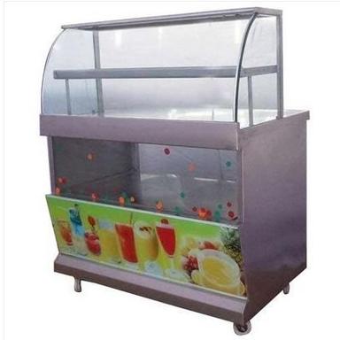 Silver Ss And Glass Body Juice Counter For Shops And Restaurants