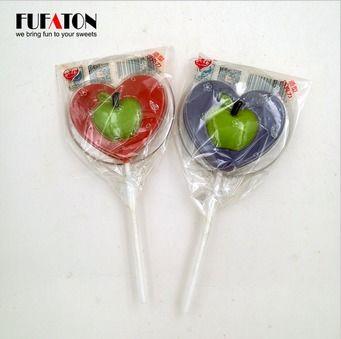 Candy Fruit Heart Shaped Chocolate Lollipop