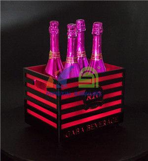 4 Bottles Champagne LED Ice Bucket