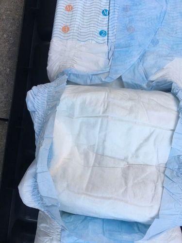 White Cotton Pampers Baby Diapers