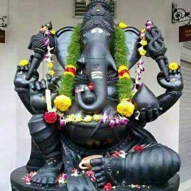 Various Colors Are Available Lord Ganesha Stone Sculpture