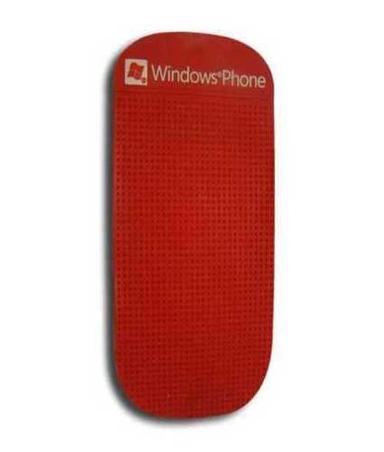 Red Trendy Silicone Mobile Pads