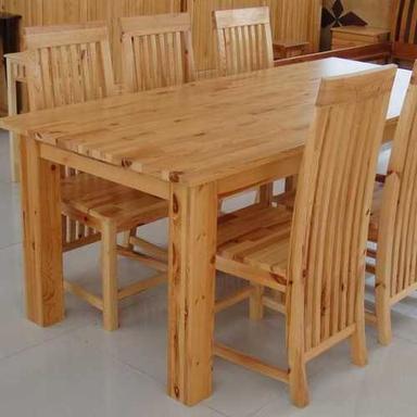 Pure Pine Wood Dining Table Chair Size: Various Sizes Are Available
