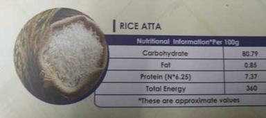 Fresh White Rice Flour  Carbohydrate: 80.79 Percentage ( % )