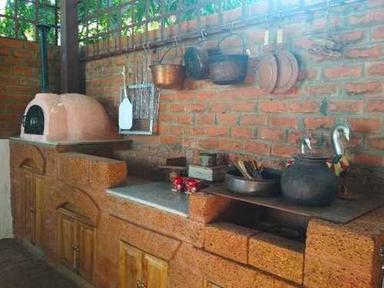 Indian Style Outdoor Wood Fired Kitchen Platform