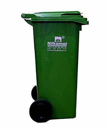 Green 120 Liters Waste Dustbin