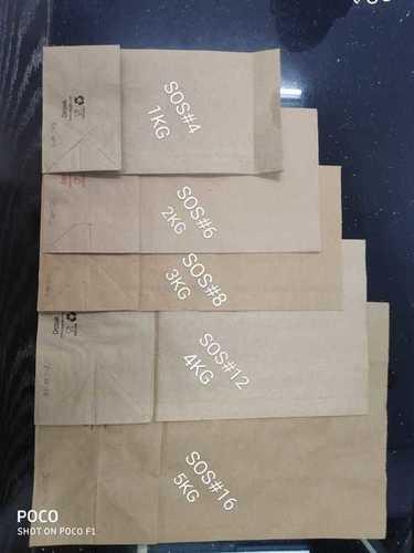 Recyclable Brown Color Paper Bags