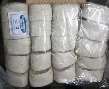 Pure White Cotton Yarn  Plain