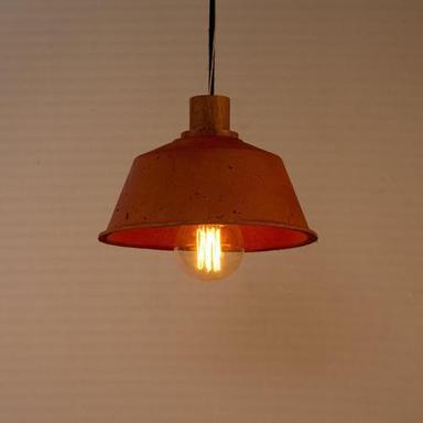 Red Concrete Pendant Lamp