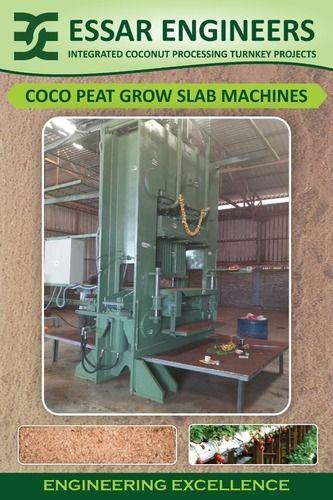 Lakshmi Green Colour Coir Pith Grow Slab Making Machine