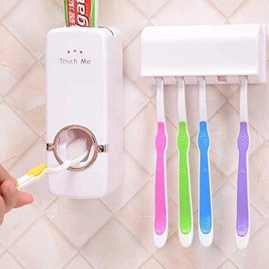 Hands Free Toothpaste Dispenser With 5 Toothbrush Holder Energy Source: Manual