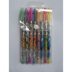  कई रंगों में उपलब्ध प्लास्टिक ग्लिटर जेल पेन 