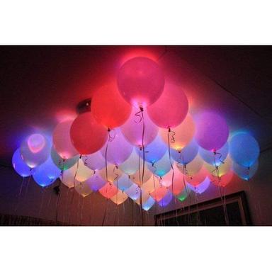 विभिन्न रंगों में उपलब्ध पार्टी डेकोरेशन LED बैलून