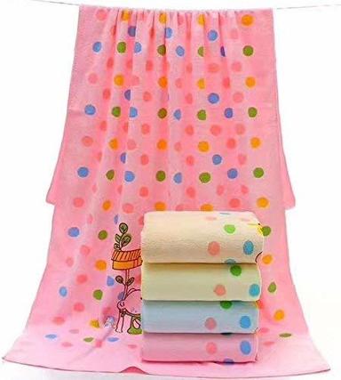 Multi Color Printed Baby Bath Towel