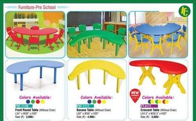 प्री स्कूल के लिए विभिन्न प्लास्टिक टेबल