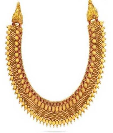 Yellow Mesmerizing Design Gold Necklace