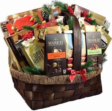 Bamboo Holiday Gift Basket For Gift Packing