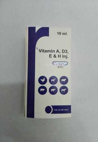 Liquid Vitamin A, D3 E And H Injection