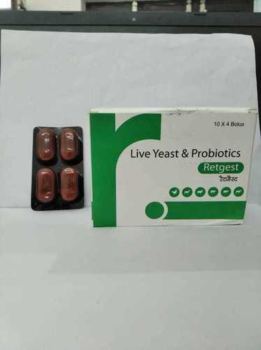 Live Yeast And Probiotics Bolus Dosage Form: Tablet