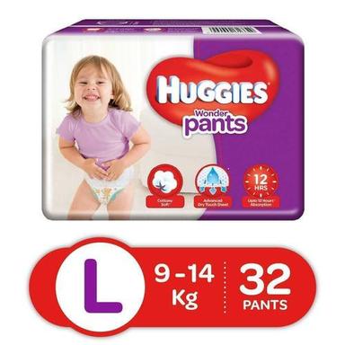 White Disposable Baby Diapers (Huggies)