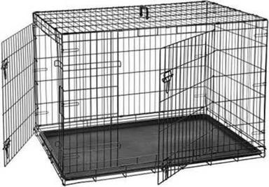 Metal Rectangular Dog Crate Application: Small Animals