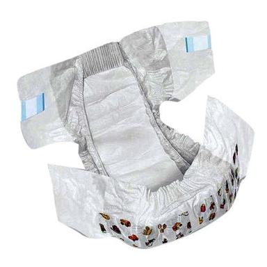 White Comfortable Disposable Baby Diaper