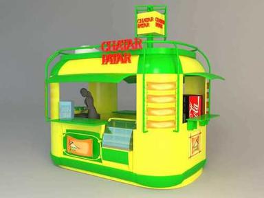 Multicolor Custom Kiosk Food Wagon