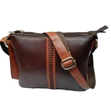 Brown High Strength Leather Sling Bag