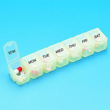 Plastic White Pill Boxes Size: 8.6X3.2 Cm