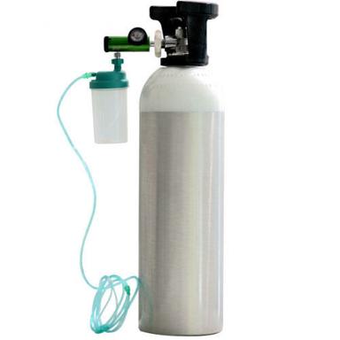  एल्यूमीनियम पोर्टेबल ऑक्सीजन सिलेंडर क्षमता: 2-10 लीटर/दिन 