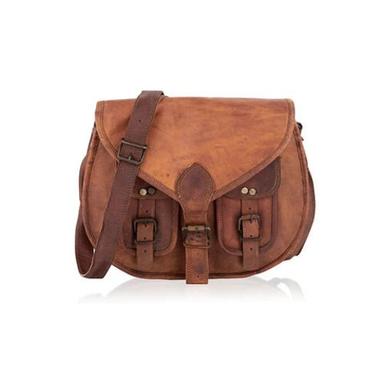 Brown Coffee Leather Sling Bag