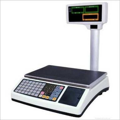 White Electronic Weighing Scale With Led Display