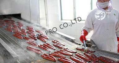 Headless Back-Cut Frozen Roasted Eel Processing Type: Baked