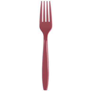 Long Lasting Life Disposable Plastic Red Fork