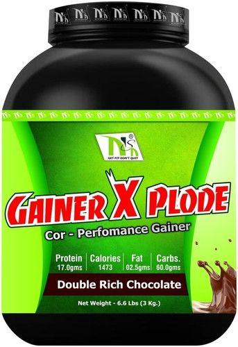 Double Rich Chocolate Gainer X Plode Dietary Supplement 3Kg Dosage Form: Powder