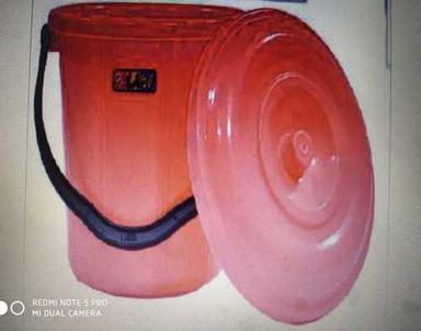 Red Color Plastic Buckets Hardness: Rigid