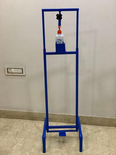 Metal Paddle Operated Hand-Free Sanitizer Stand