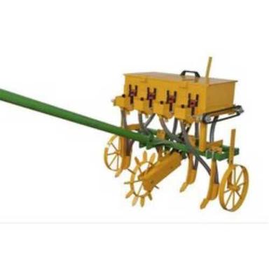 Orange Tractor Operated Seed Planter
