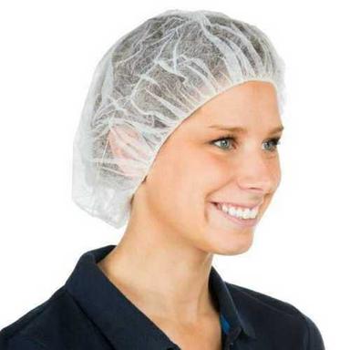 White Non Woven Disposable Bouffant Cap