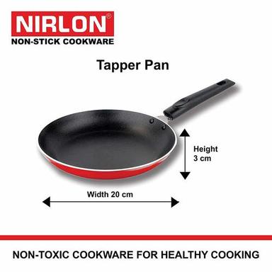 22Cm Nirlon Tapper Aluminium Fry Pan Interior Coating: 5 Layer Nonstick Spray Coated