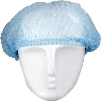 Easy to Wear Regular Fit Breathable Non-Woven Plain Disposable Surgical Bouffant Caps for Hospital