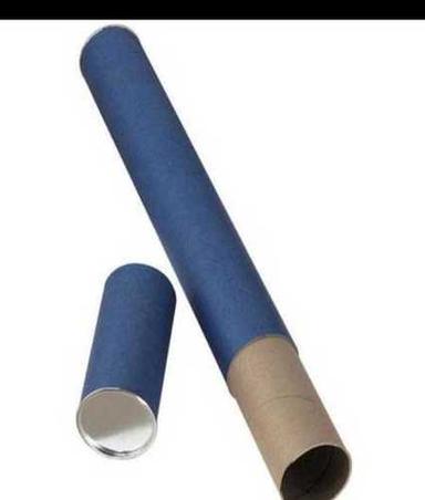 Blue Plain Packaging Paper Tube