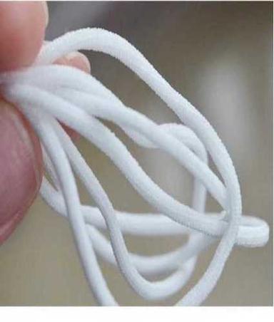 White Elastic Cord For Face Mask