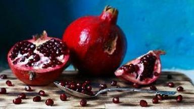 Red Organic Fresh Pomegranates Fruits