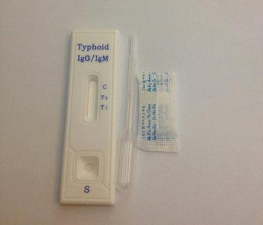 White Rapid Card For Typhoid Testing