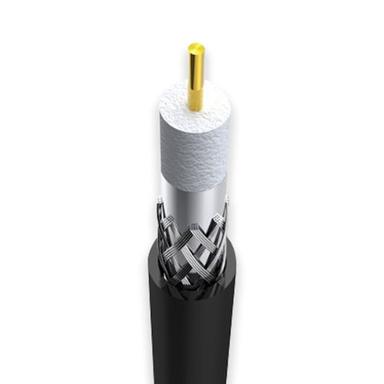 75 Ohm Coaxial Cable Rg11 Black Pvc Jacket Conductor Material: Copper